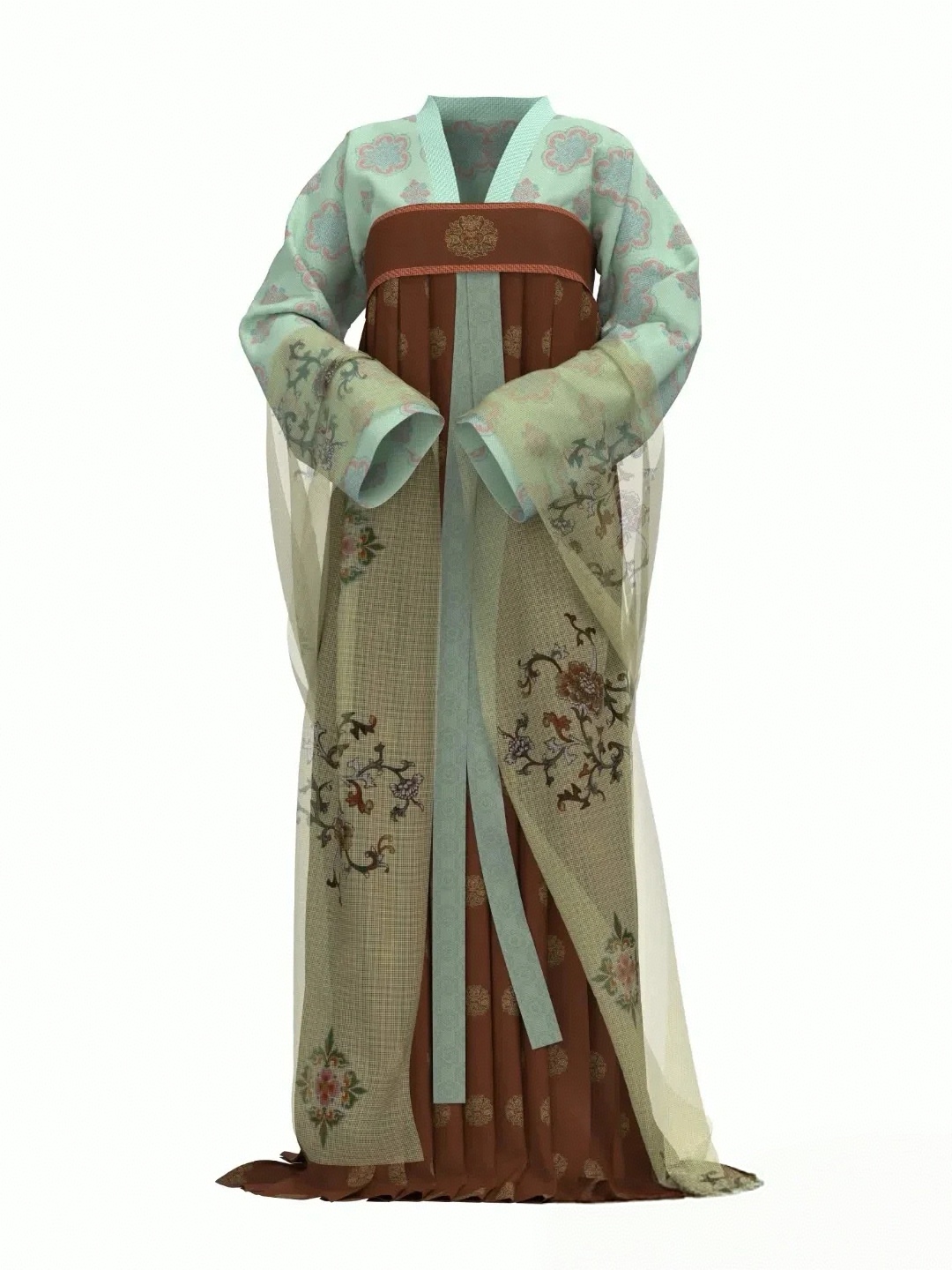 Tang Style Chest-High Ruqun